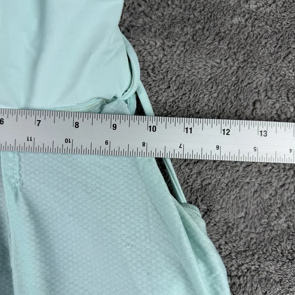 Lululemon Flow‎ And Go Tank Top Womens 8 Turquoise Orange Open Strappy Back